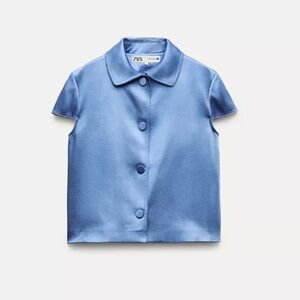 Zara Heavyweight Satin Jacket ZW collection